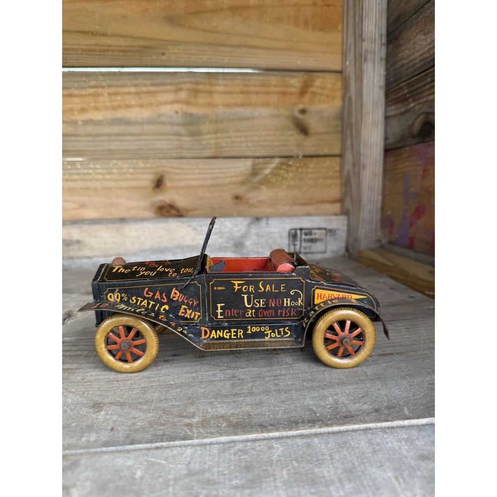 Vintage Very RARE Japan Metal Tin LINE MAR‎ toys  Automobile Car 0-14009